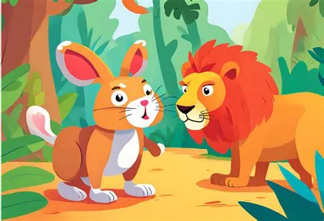 The Clever Rabbit and the Mighty Lion – Eine afrikanische Fabel voller List und Mut!